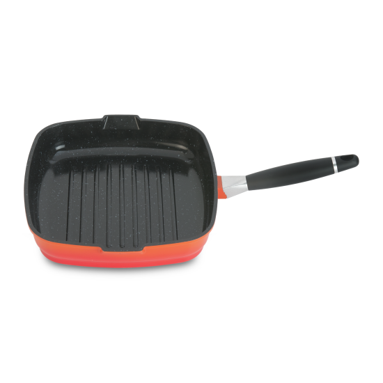 Grilovací pánev s odnimatelnou rukojetí Virgo  24 cm oranžová