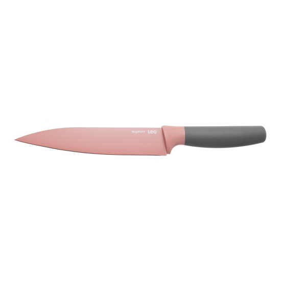Nůž na uzeniny LEO 19 cm růžový 