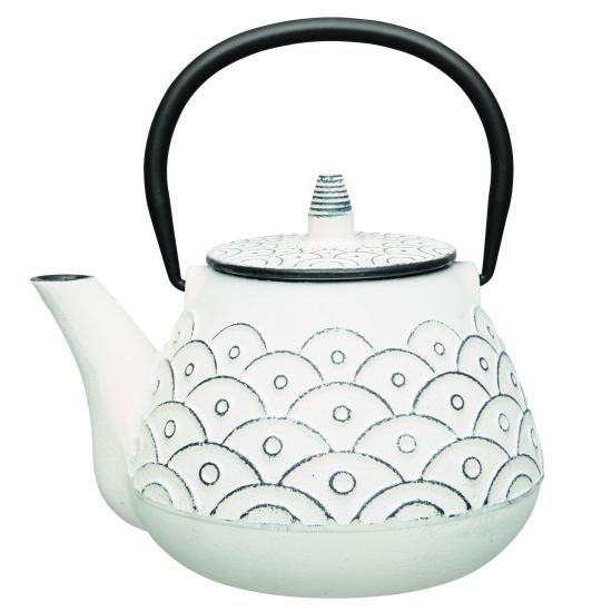 Litinový čajník 0,95 l bílý Studio line